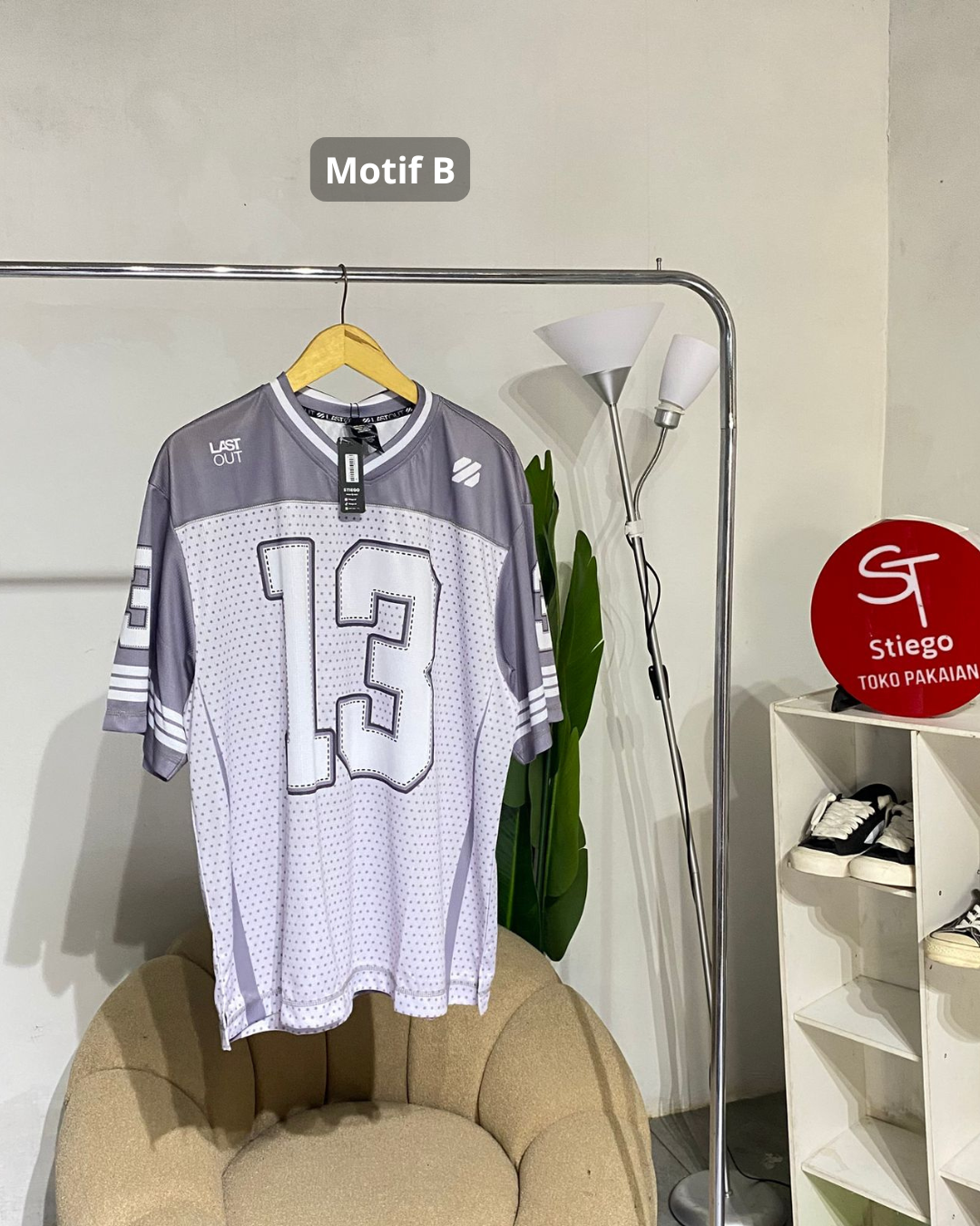 Atasan kaos jersey pria