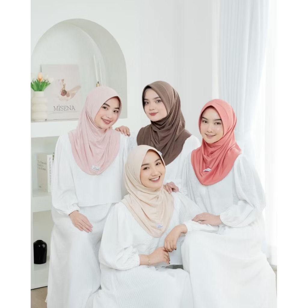 Hijab wanita kenan lana  instan bergo size L