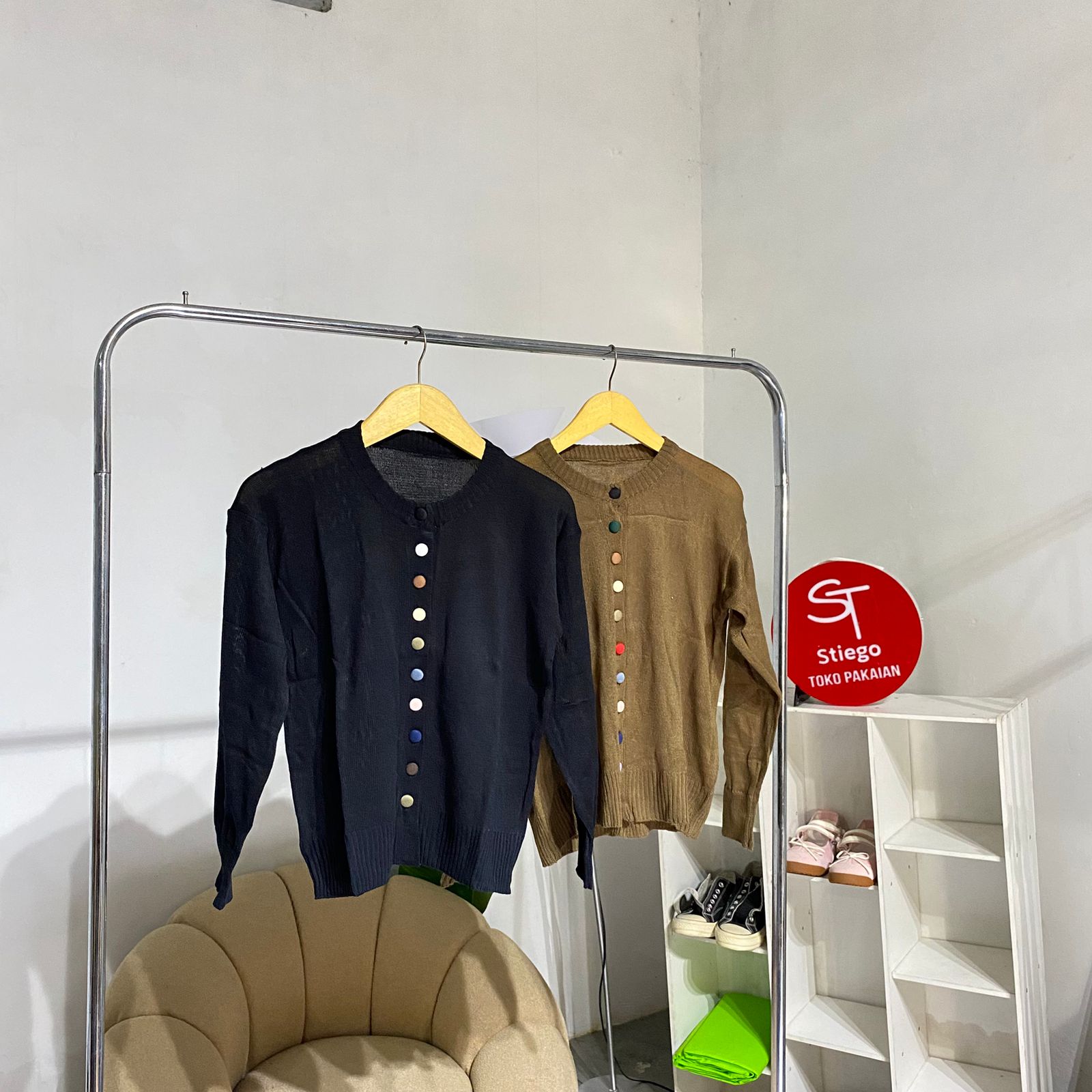 Sweater cardigan knit melia