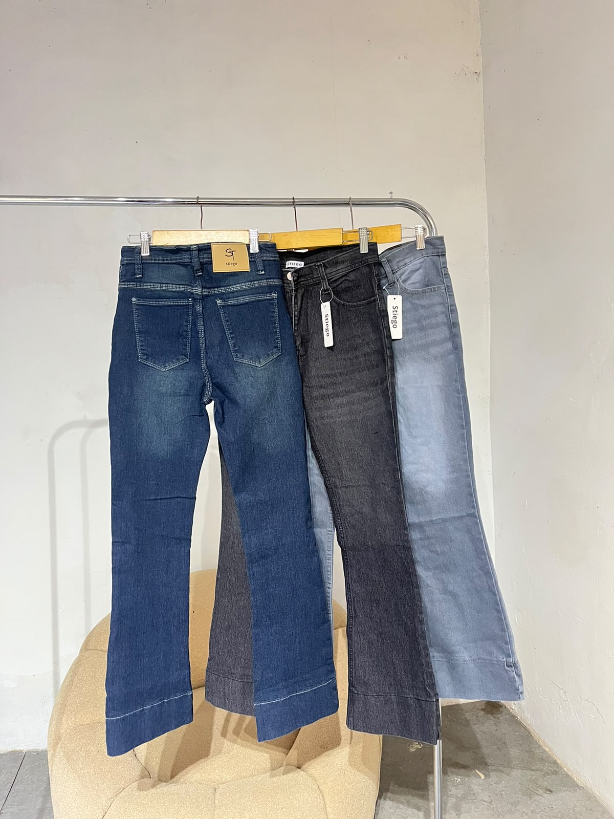 Stiego Celana jeans wanita cutbray
