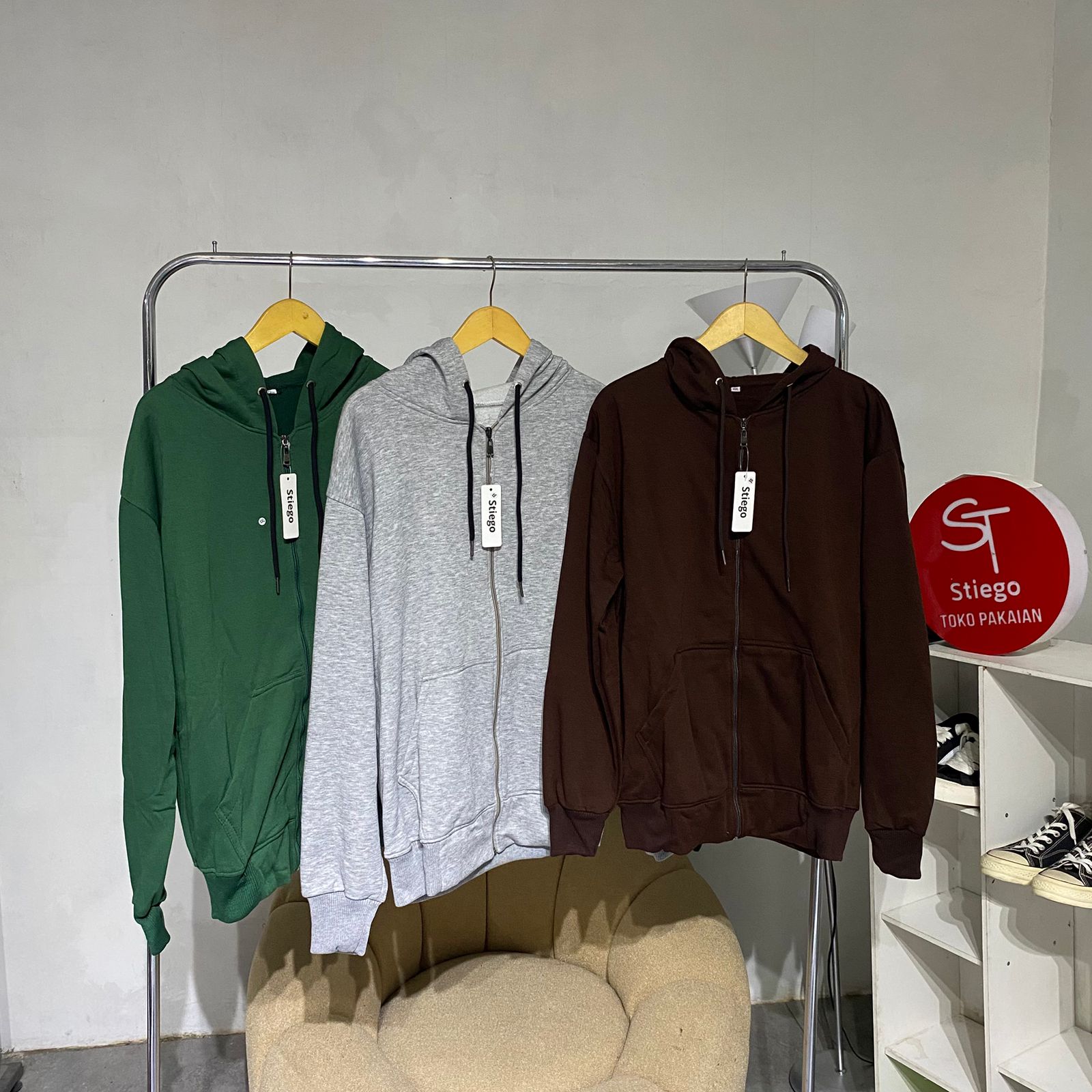 Sweater Hoodie Polos Zipper jaket Switer  ( XXL )