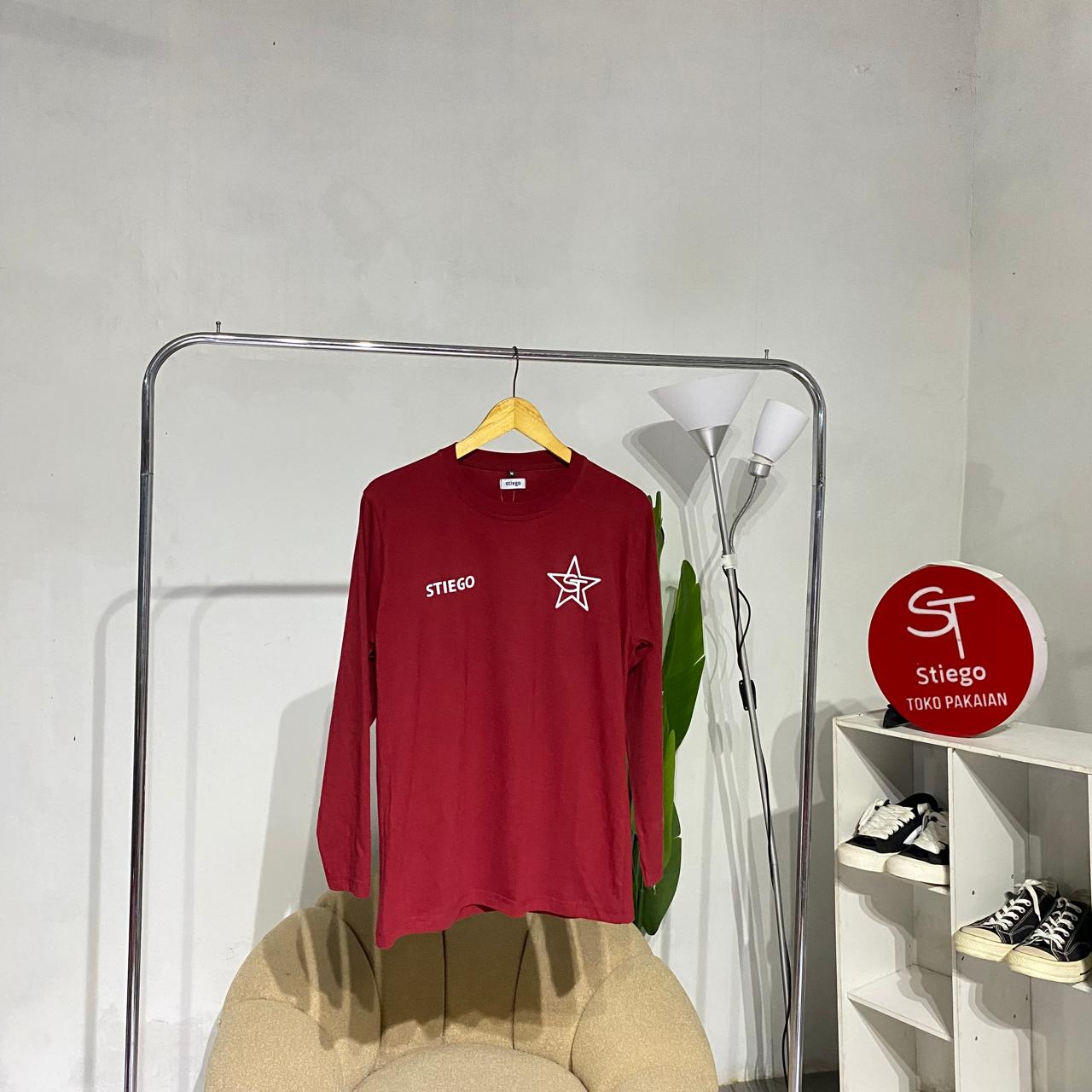 Stiego Kaos Apparel lengan panjang streetwear star bintang vol 01 ( wanita )