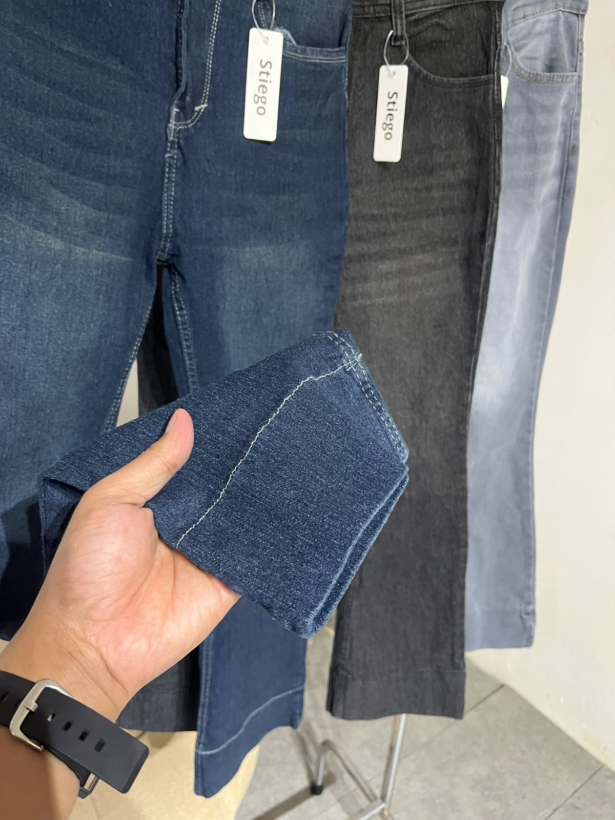 Stiego Celana jeans wanita cutbray