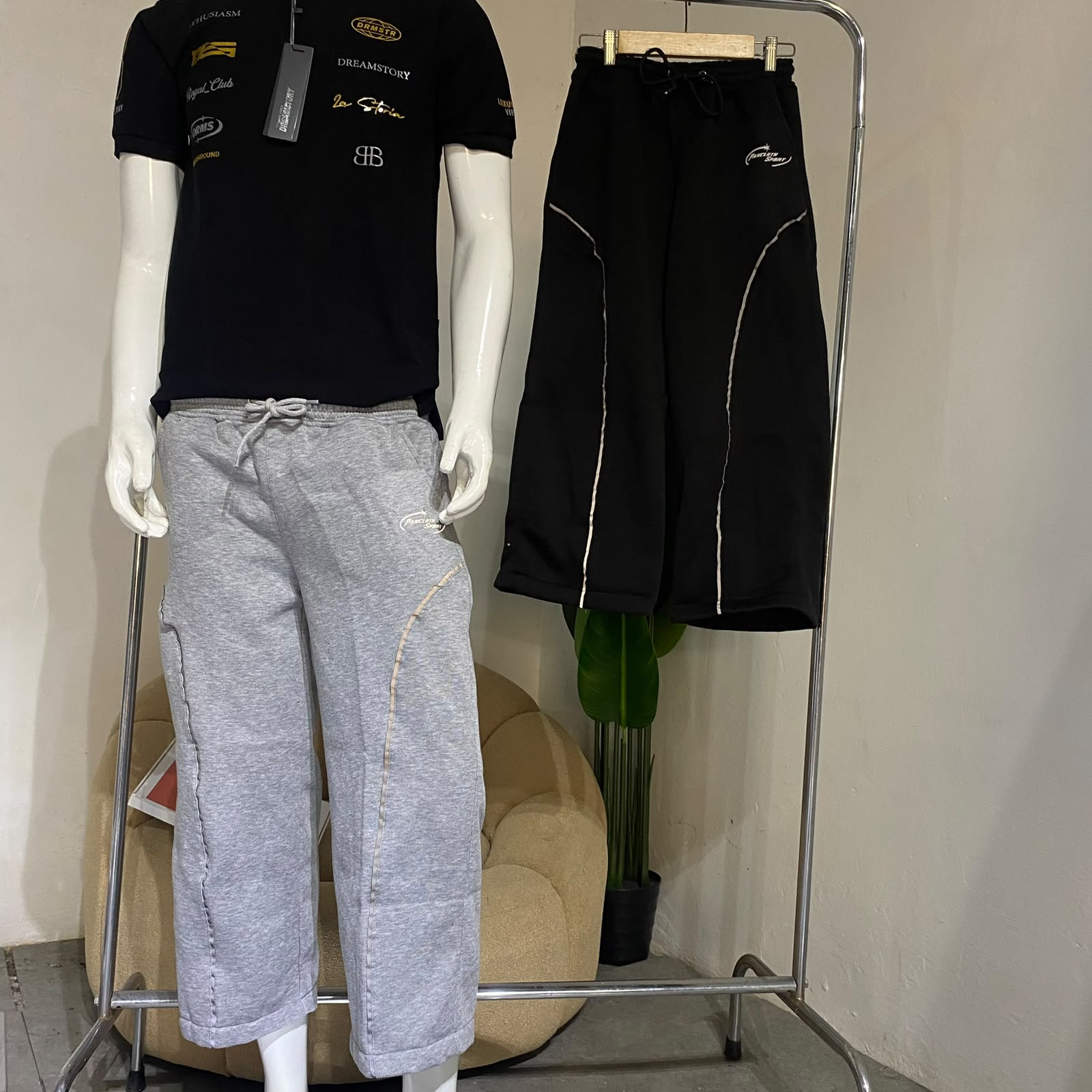 Pancloth Sport Celana Sweatpants Loose Baggy