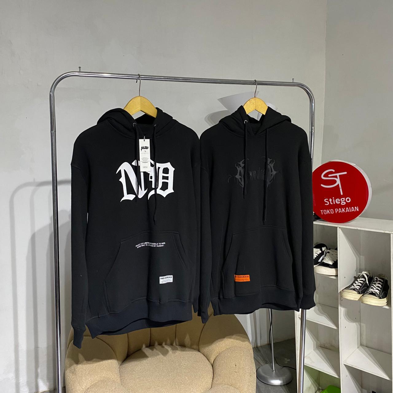 Sweater hoodie pria never dead