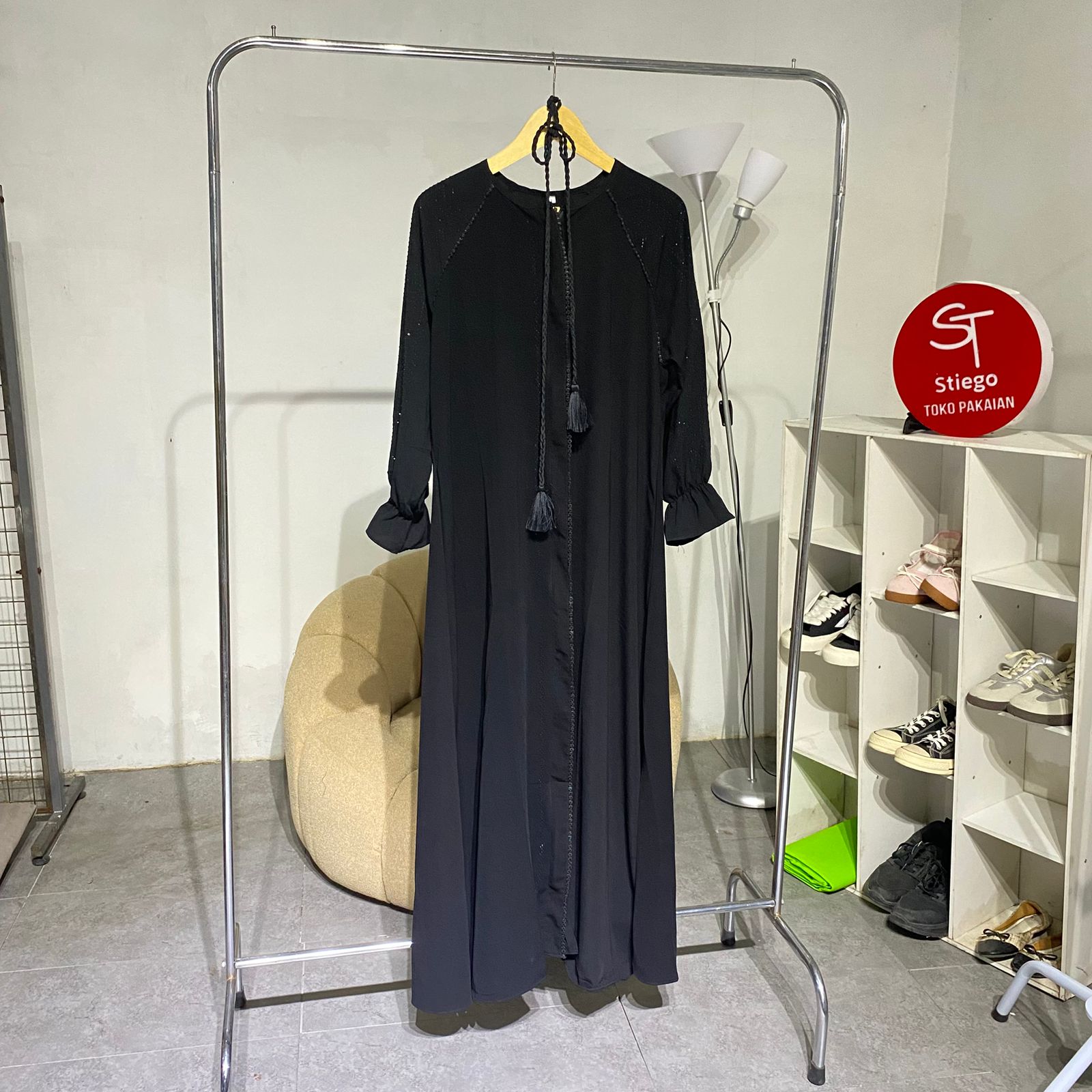 abaya wanita sarah  arab gamis dress