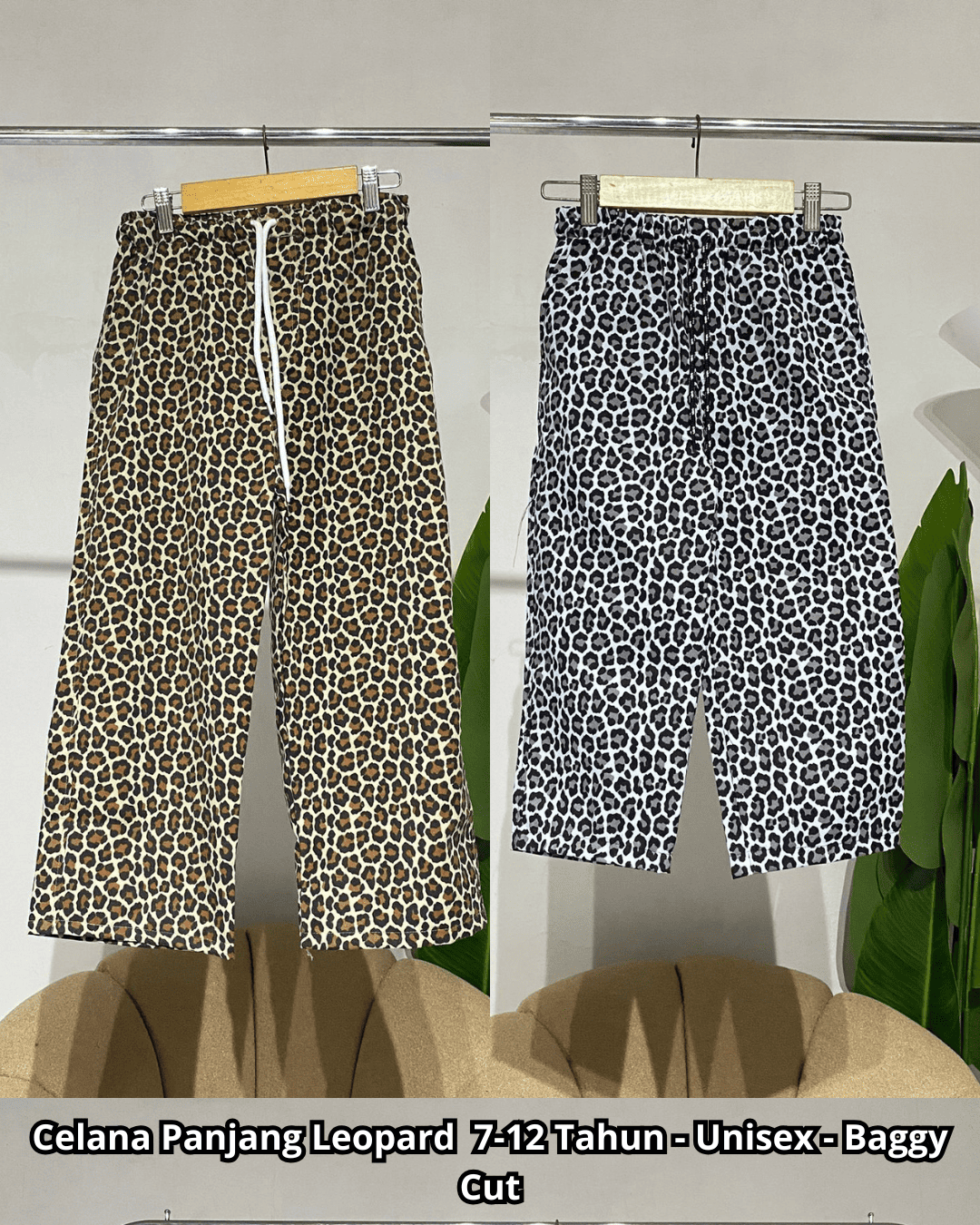 Celana Panjang Leopard  7-12 Tahun - Unisex - Baggy Cut