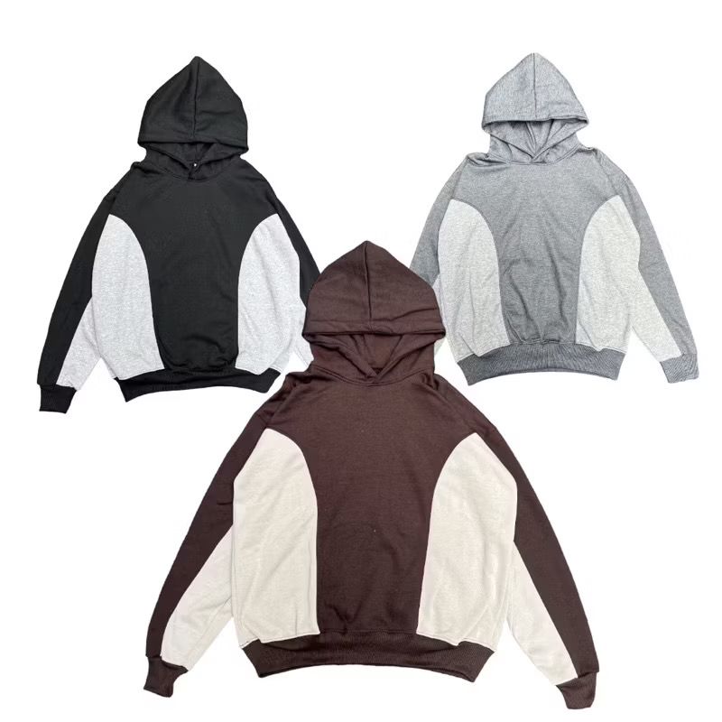 Stiego Sweater Oversized Boxy Hoodie Twocolors pria