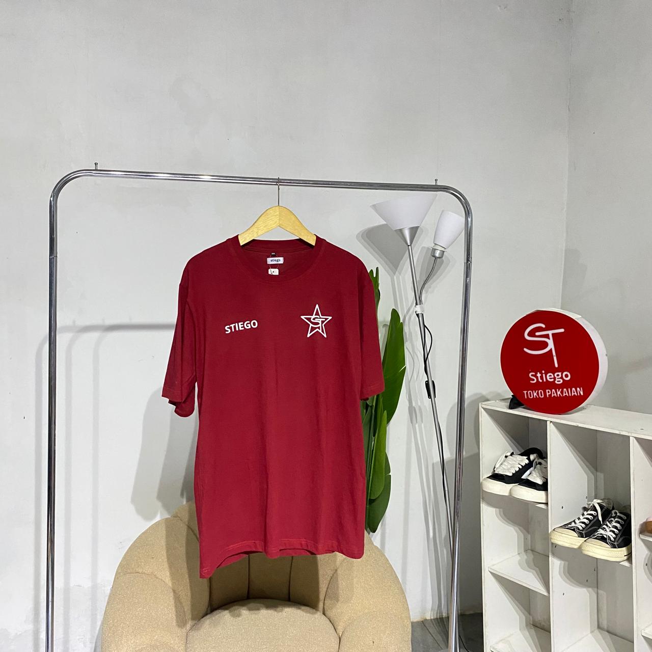 Stiego Kaos Apparel lengan pendek   streetwear star bintang vol 01 ( pria )