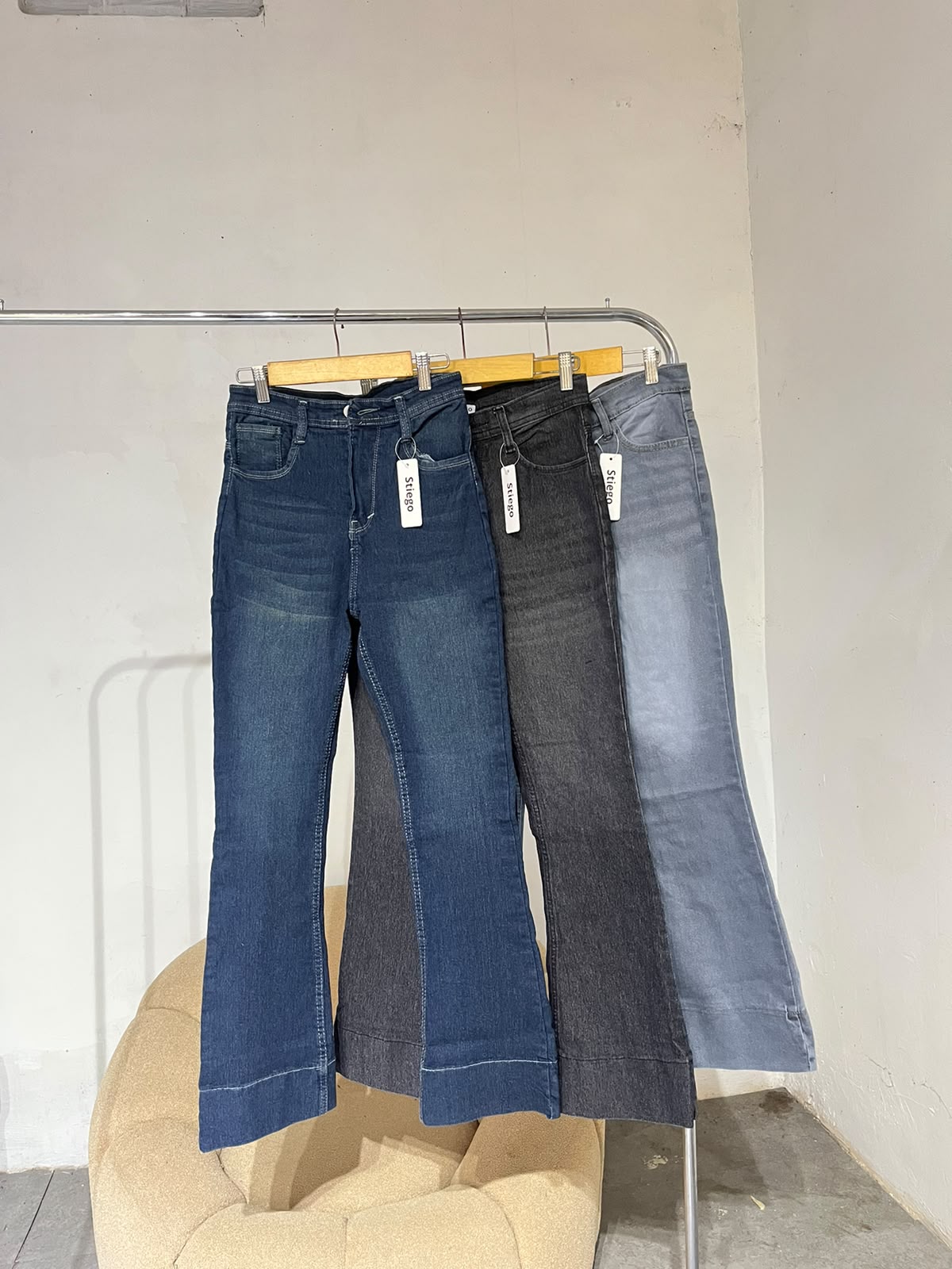 Stiego Celana jeans wanita cutbray